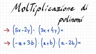 Moltiplicazioni di polinomi - video lezione facile #algebra #matematica #scuola