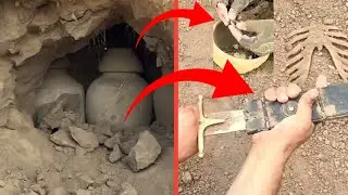Unbelievable Gold Treasure Found in the Mountains with Metal Detector!#metaldetecting#tombraider