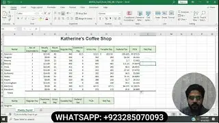Exp25_Excel_Ch02_ML1 - Katherine's Coffee Shop Weekly Payroll | Coffee Shop Step By Step Guide