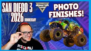 Some INSANELY CLOSE Races! Monster Jam San Diego 3 2026 Commentary