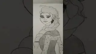 frozen drawing sketch #shorts #trending #priyalvlog