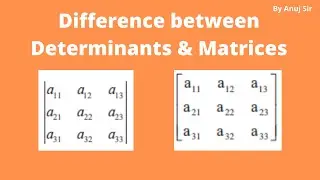 Matrix vs Determinant | Simple Explanation for Class 12 & JEE | Must-Know Concept