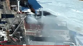 Big Fire on a Cold Day - Conklin Ave Binghamton Fire