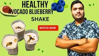 Avocado Blueberry Smoothie Recipe | Avocado Blueberry Shake Recipe | Healthy Avocado Blueberry shake