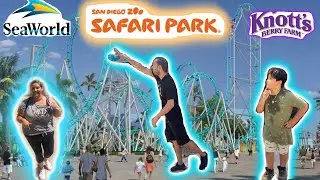 California Theme Parks 2021 UPDATE|No MASKS 😷😧|Knotts|San Diego Safari Park|San Diego SeaWorld