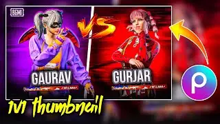 Make This 1v1 Thumbnail Only In Picsart 🔥 ( Very Easy)