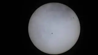 Sun Zoom with Clouds & Giant Sunspots on 2nd of &lrm;April &lrm;2022 I Free Stock Video