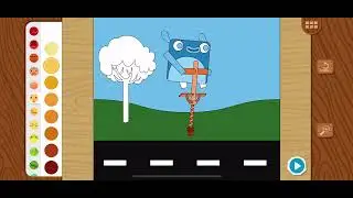how to paint little blue and the pogo stick from endless learning academy