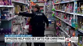 VIDEO: Goose Creek Police Department holds 7th annual Shop with a Badge holiday event