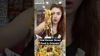What I ate at a viral Korean street food restaurant in Orlando! #foodie #shorts #koreanfood #eating