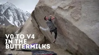 V0 to V4 in the Buttermilks - Bishop, CA - April 2019