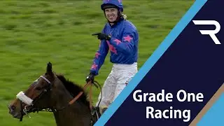 CUE CARD brings the house down as he wins the 2016 Betfair Chase - his third victory in the race