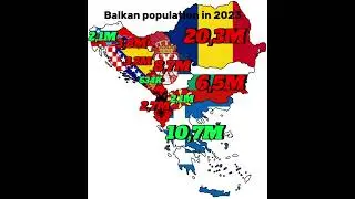 Balkan population in 1993 vs 2023