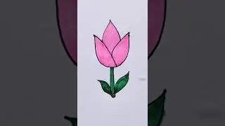 Lotus 🪷 Drawing for kids #lotus #flower #shortvideo #drawing #pipafuntv #shortsart #viral #trend