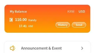 Handy token signup bonus 17$ refers bonus 1$.... join fast