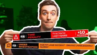 Custom F1 Penalty & Investigation Graphics!