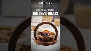 Elegant Handcrafted Wooden Dry Fruit Basket Perfect for Any Occasion #WoodenDryFruitBasket #style