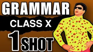 1 PAGE TRICKS : Class 10 English GRAMMAR one shot (tense,modals, reported speech,subject)🔥 2024