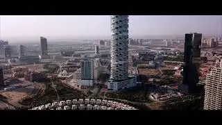 Dubai FIVE HOTEL And Bloom Tower in Jumeirah Village Circle Drone Video 4K | Dubai UAE