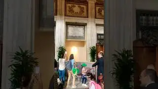 Visiting the tomb of Pope Francis inside the basilica of Santa Maria maggiore, Rome.