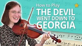 How to Play The Devil Went Down to Georgia | Play-Along Tutorial | Violin Sheet Music +Accompaniment