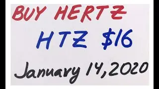 Buy Hertz stock HTZ at $16 on January 14, 2020.