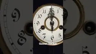 jam antik RA gustav becker / GB regulator Clock antique