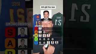 NFL Quarterback Tier List Challenge 😱 #nfl