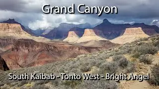 Hiking South Kaibab to Tonto West to Bright Angel Trail