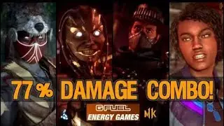 77% DAMAGE COMBO IN TOURNAMENT! I WON WEEK 1 OF THE GFUEL MK11 TOURNAMENT SERIES!