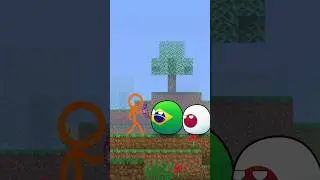 BRASIL e CountryBalls VS ANIMA&Ccedil;&Atilde;O (Alan Becker)