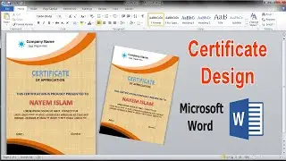 How to Create a Company Certificate Design in Microsoft Word 2010