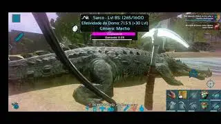 Domando Sarcosuchus(crocodilo) || Ark mobile