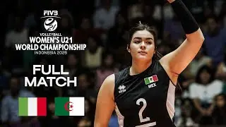 Italy vs. Algeria - Pool C | Women's U21 World Champs 2025 - Full Match