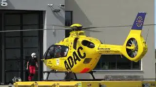 ADAC Luftrettung | Start Christoph 65 | Airbus H135 | D-HXCA | Flugplatz Dinkelsb&uuml;hl Sinbronn