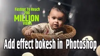 newborn baby || photoshop cc 2019 || add props editing || add bokeh in photoshop