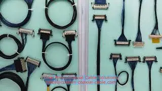 40 coaxial cable Cabline-CA for machine vision I-PEX 20453-020T-03 Micro coax wiring harness for ins