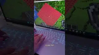 Let's test the Lenovo Legion 7i with Minecraft TNT! #lenovolegion #gamer #gaming #lenovogaming