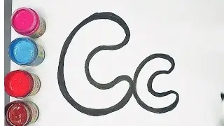 Capital C & Small c 🎨 | Learn Letter C with Fun Painting ✨ | Zain&rsquo;s Creative Canvas 🖌️