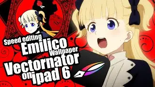 Emilico Vector wallpaper on vectornator ipad