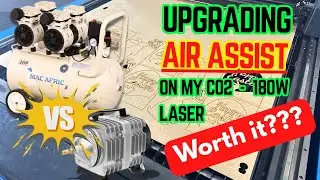 Laser Cutting | Air Assist Upgrade | oilless Silent Air Compressor