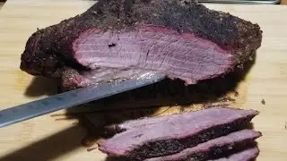 Brisket flat smoked on a uds #unclestevesshake #chefstemp #smartgrilling #chefstemps1