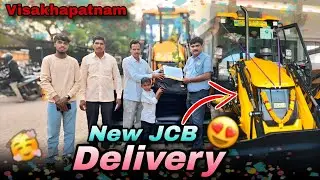 New JCB Delivery 🚚 Visakhapatnam showroom 💕 B'S 5 JCB vlog @kkvlogger07 