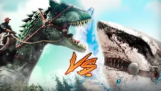 ARK The Hunted - АЛЛОЗАВР ПРОТИВ МЕГАЛОДОНА В АРК на карте Lost Island #5