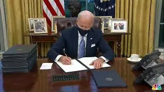 President Biden Signs Executive Orders on Day 1 | NBC10 Philadelphia