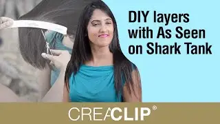 DIY layers with As Seen on Shark Tank CreaClip! 2018 Latest Layered Hairstyle!