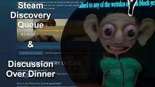 Browsing Steam Discovery Queue and Playing ONE LUCKY GAME
