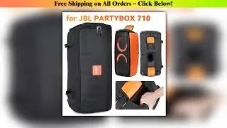 For JBL PARTYBOX 710 Wireless Speaker Carrying Case Waterproof Box with Handle Foldable Storage
