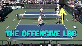 Pickleball Film Breakdown: Using the Offensive Lob at the Kitchen