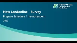 Prepare Schedule / memorandum